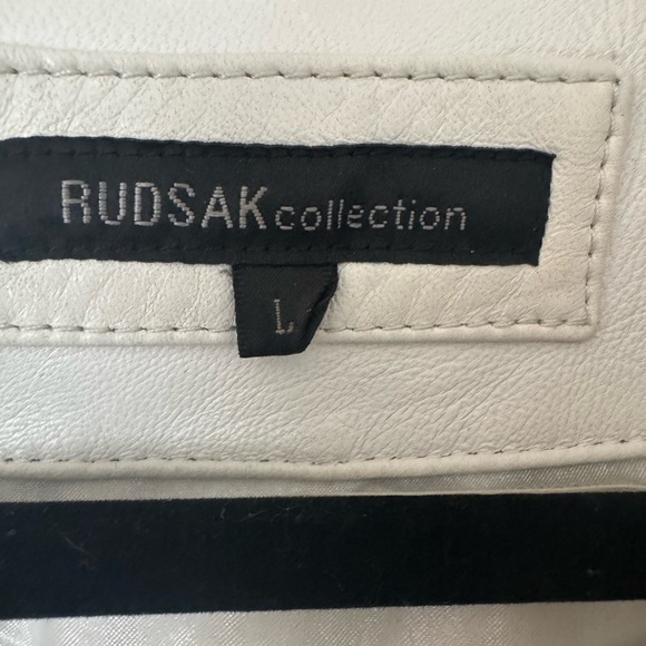 Rudsak “Lajour White Diamond Leather Moto Jacket NWOT - Picture 14 of 17